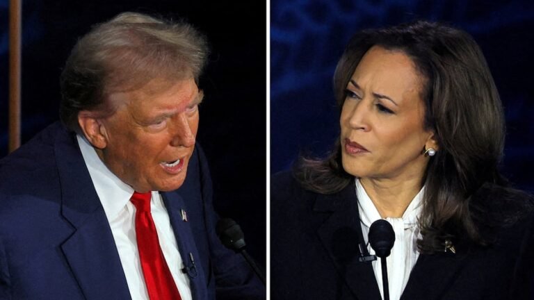 Harris calls out Trump for saying he would protect women ‘whether they like it or not’